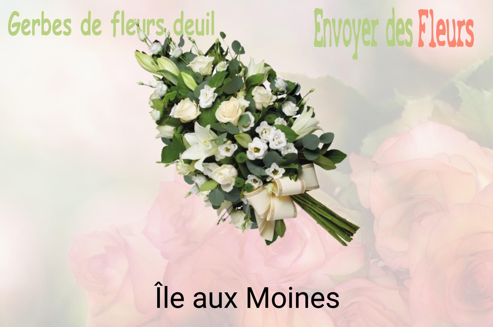 Gerbe de fleurs de deuil livrée à Île-aux-Moines